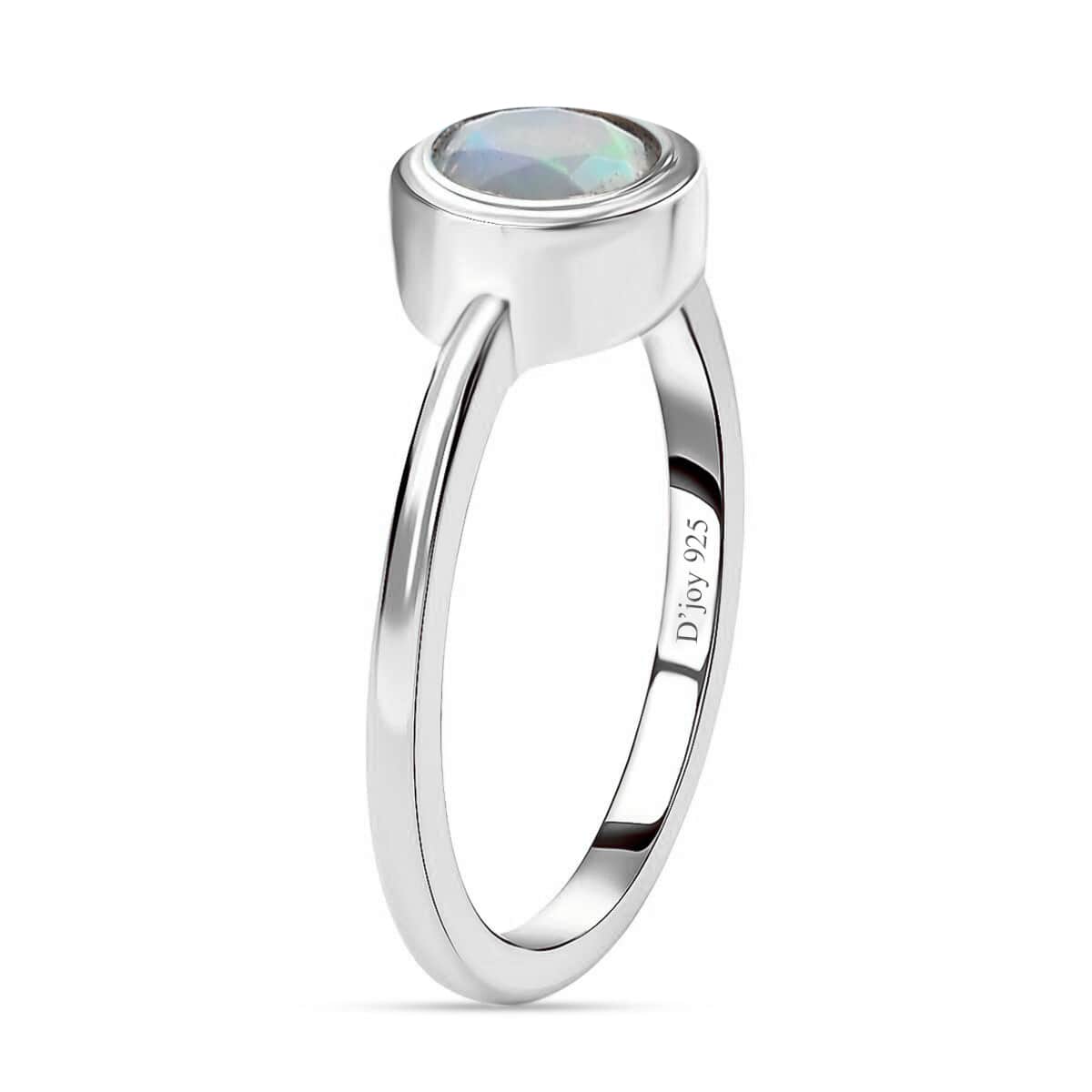 Ethiopian Welo Opal Solitaire Ring in Platinum Over Sterling Silver (Size 5) 0.60 ctw image number 3