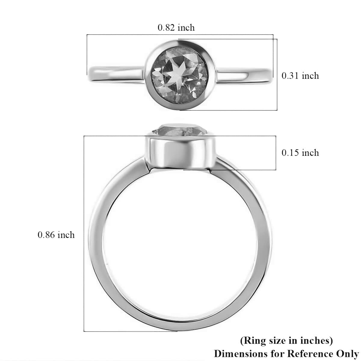 Brazilian Citrine Solitaire Ring in Platinum Over Sterling Silver (Size 7.0) 0.80 ctw image number 5