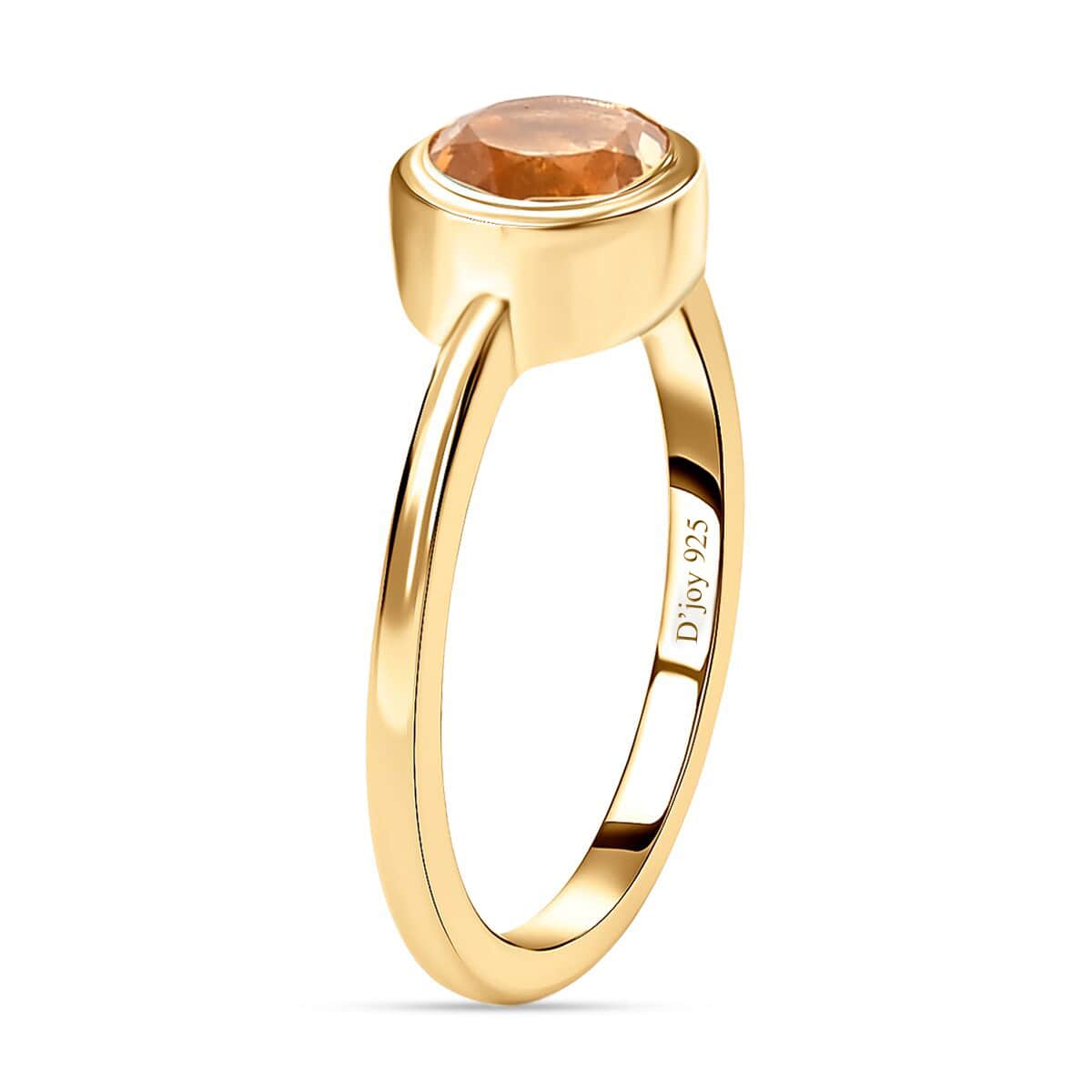 Brazilian Citrine Solitaire Ring in Vermeil Yellow Gold Over Sterling Silver (Size 6.0) 0.80 ctw image number 3