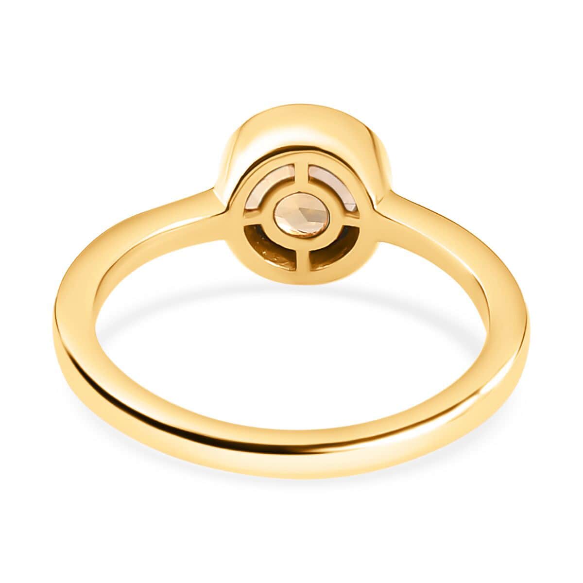 Brazilian Citrine Solitaire Ring in Vermeil Yellow Gold Over Sterling Silver (Size 6.0) 0.80 ctw image number 4