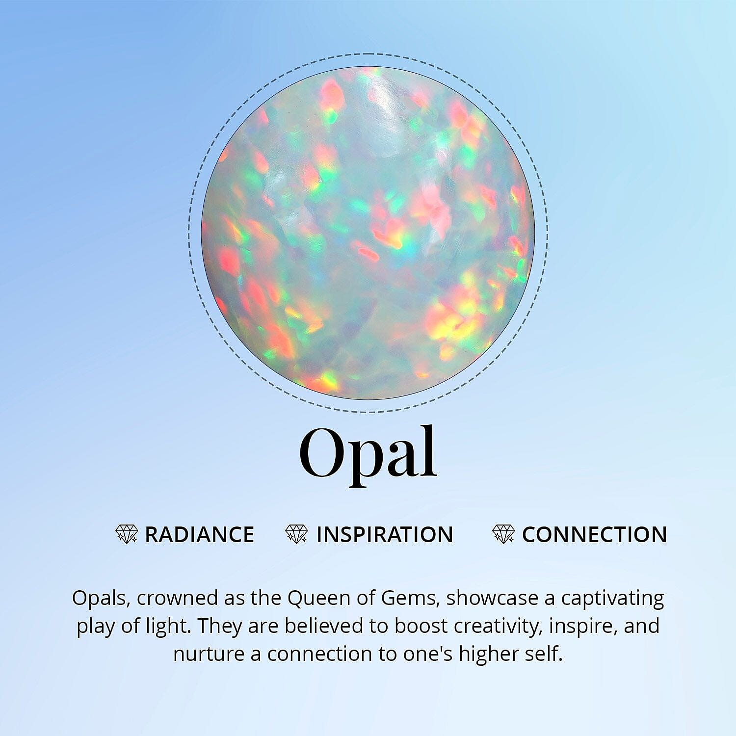 Certified & Appraised Luxoro 10K Yellow Gold AAA Ethiopian Welo Opal and G-H I2 Diamond Pendant without Chain 2.70 ctw
