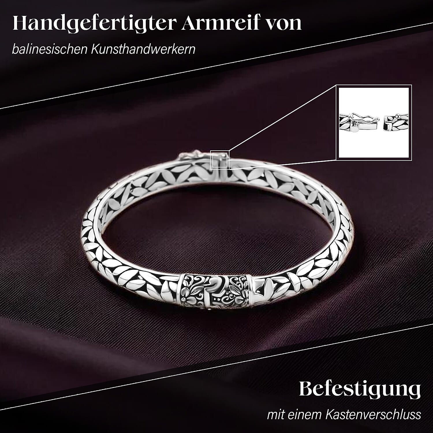 Sterling Silver Bangle Bracelet (8.00 In) 31.33 g