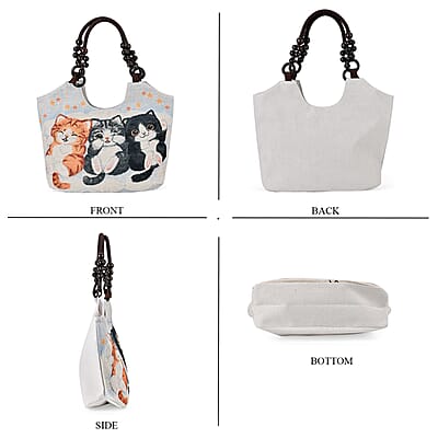 Beige Cat Print - Product card gallery slide 4 (10177396572473)