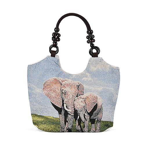 Blue Elephant Print - Product card gallery slide 1 (9432053350655)