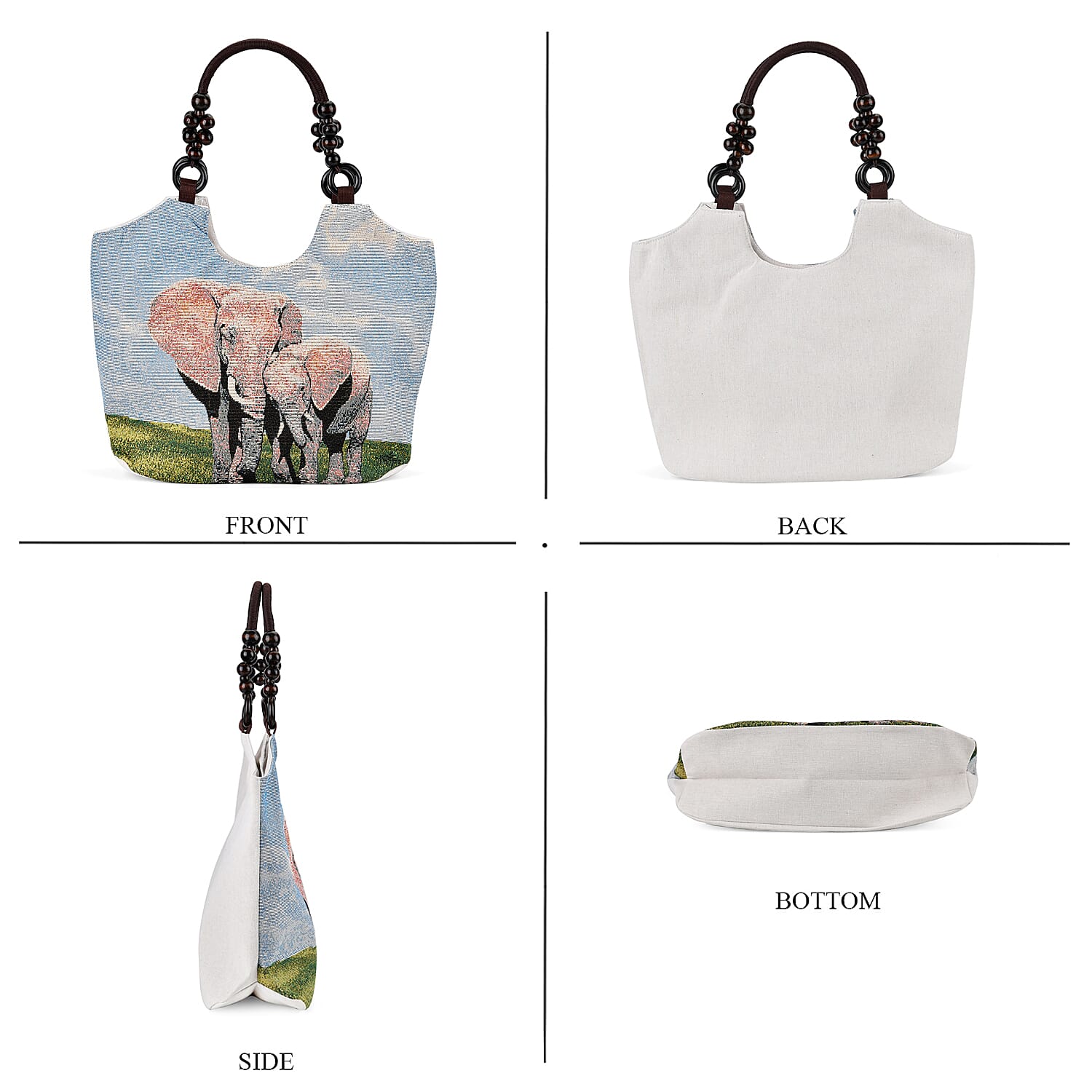 Blue Elephant Print - Product card gallery slide 4 (9432053350655)