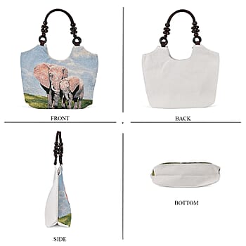 Blue Elephant Print - Product card gallery slide 4 (9432053350655)