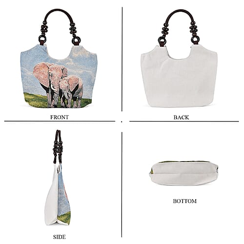 Blue Elephant Print - Product card gallery slide 4 (9432053350655)