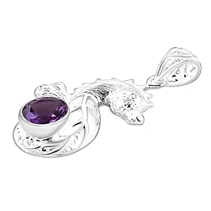Rose de France Amethyst 3.00 ctw Pendant in Sterling Silver