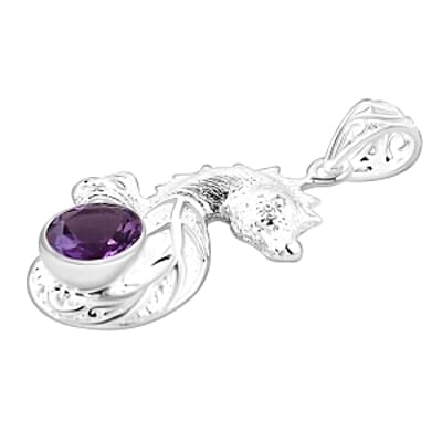 Rose de France Amethyst 3.00 ctw Pendant in Sterling Silver