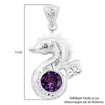 Rose de France Amethyst 3.00 ctw Pendant in Sterling Silver
