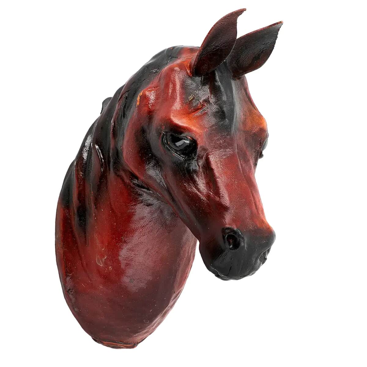 Brown Wall Hanging Leather Horse image number 0