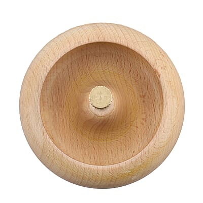 Wooden Bead Spinner with Triangular Base - 3 Revolving Spinner with Bearing, 3 Needle, 3 MTR Thread and Accessory (Patented)