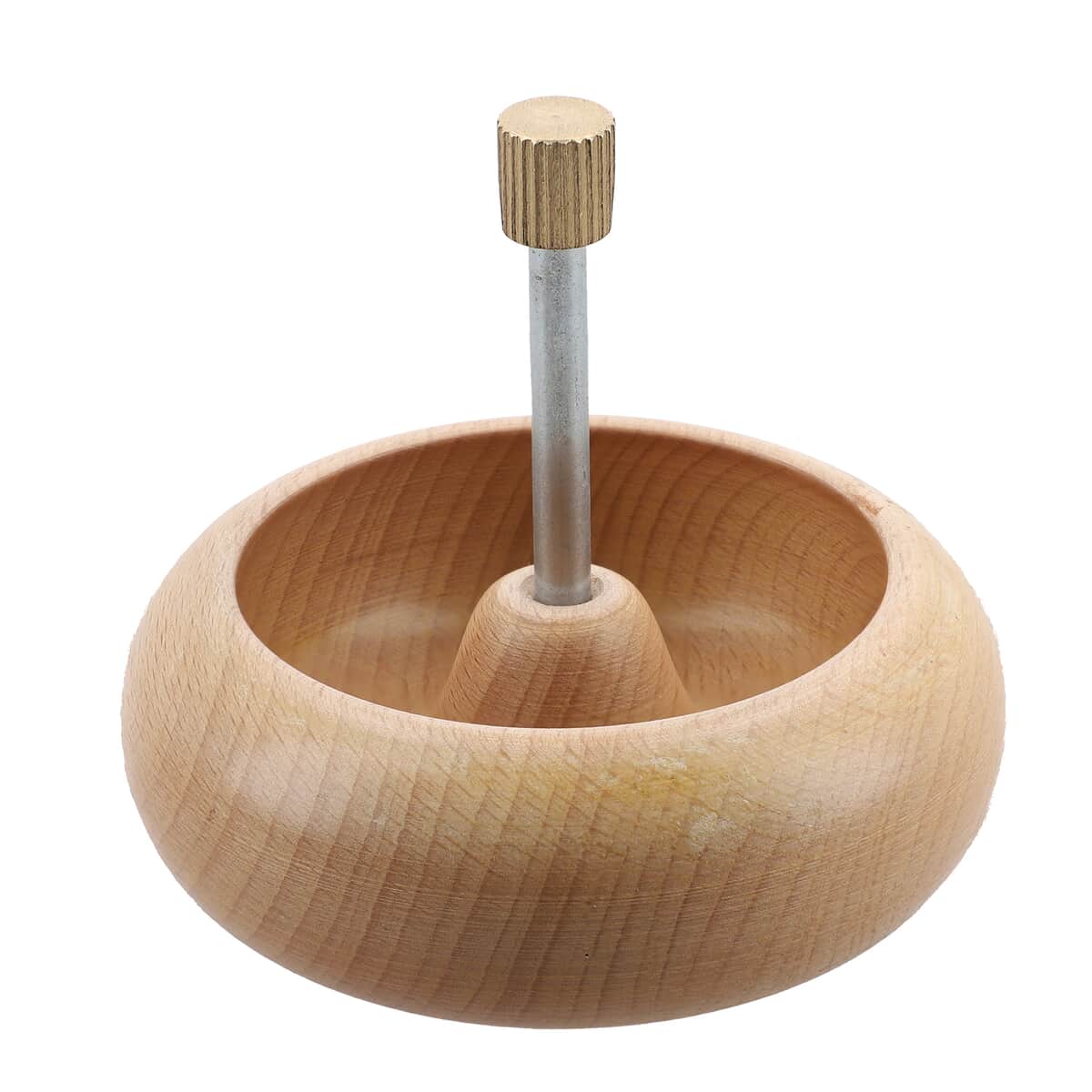 Wooden Bead Spinner with Triangular Base - 3 Revolving Spinner with Bearing, 3 Needle, 3 MTR Thread and Accessory (Patented) image number 6