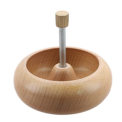 Wooden Bead Spinner with Triangular Base - 3 Revolving Spinner with Bearing, 3 Needle, 3 MTR Thread and Accessory (Patented)