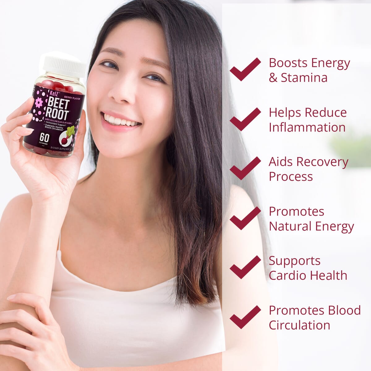 Kelz Beet Root (60 Gummies) image number 5