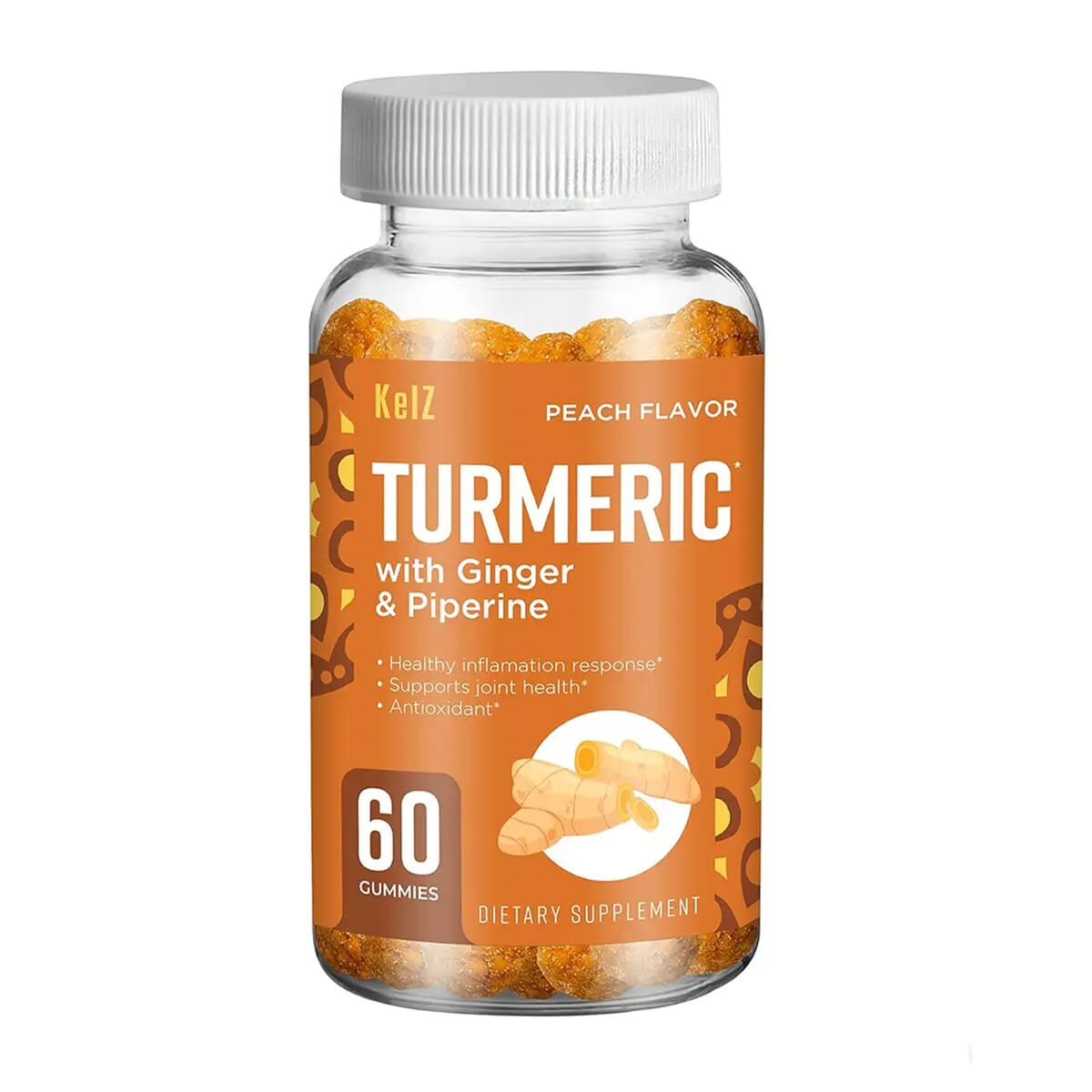 Kelz Turmeric and Ginger (60 Gummies) image number 0
