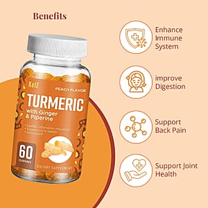 Kelz Turmeric and Ginger (60 Gummies)