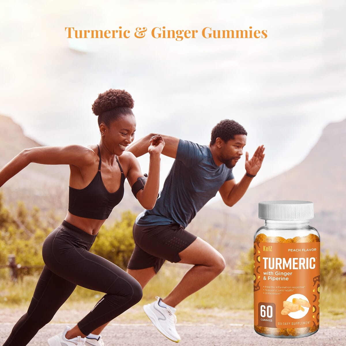 Kelz Turmeric and Ginger (60 Gummies) image number 2
