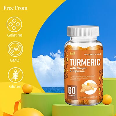 Kelz Turmeric and Ginger (60 Gummies)