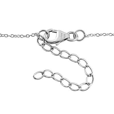 Diamond Accent Necklace (18 Inches) in Platinum Over Sterling Silver