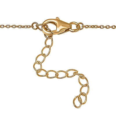 Diamond Accent Necklace 18 Inches in Vermeil Yellow Gold Over Sterling Silver