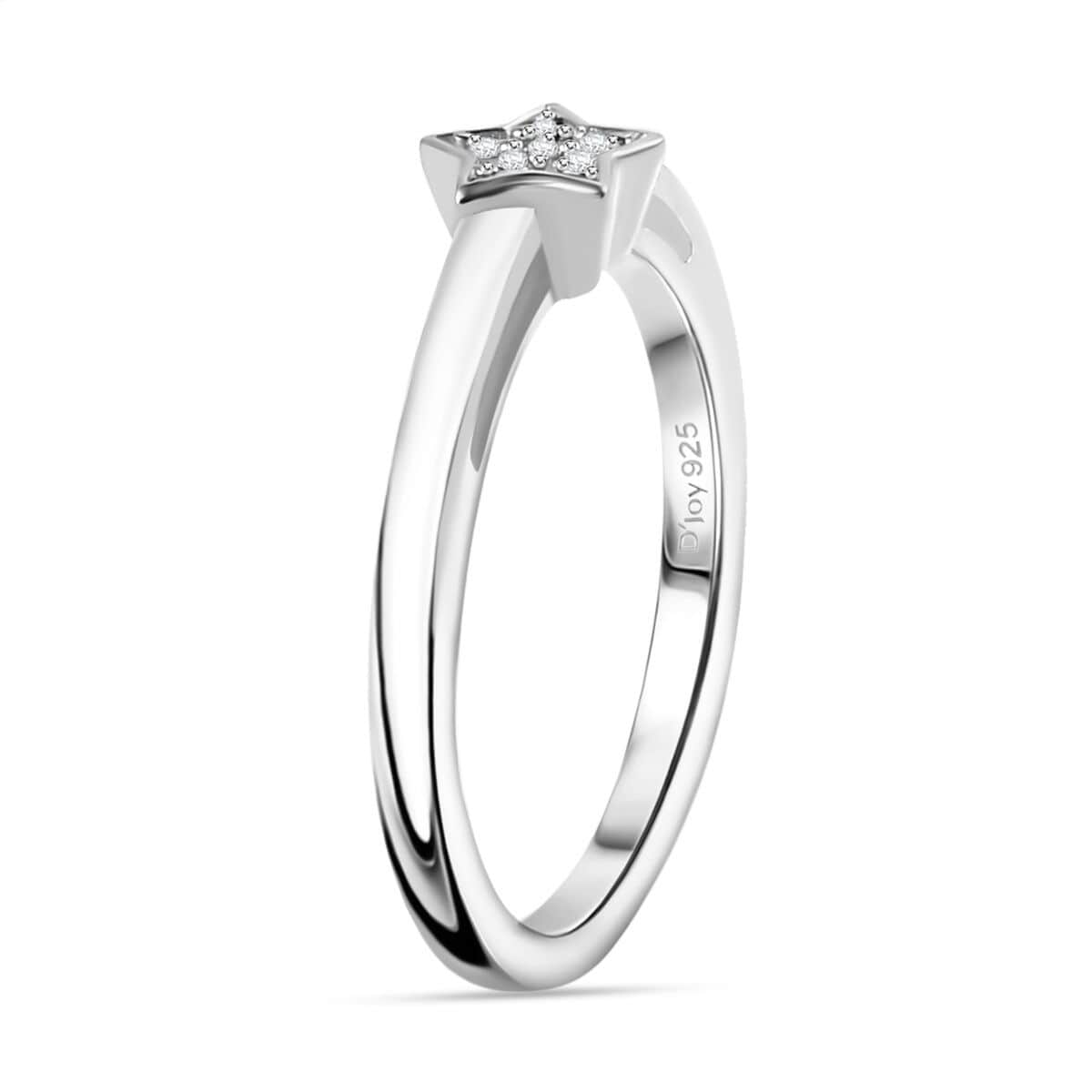 Diamond Accent Ring in Platinum Over Sterling Silver (Size 6.0) image number 3