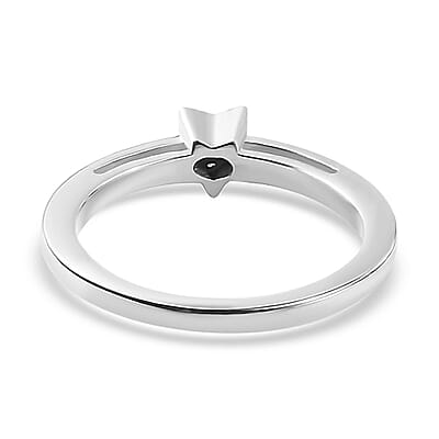Diamond Accent Ring in Platinum Over Sterling Silver (Size 6.0)