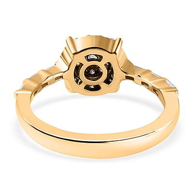 Luxoro G-H I3 Diamond 0.50 ctw Ring in 10K Yellow Gold (Size 6.0)