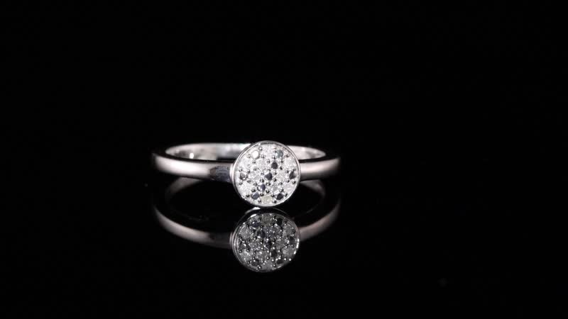 Diamond Ring in Vermeil RG Over Sterling Silver (Size 6.0) 0.06 ctw