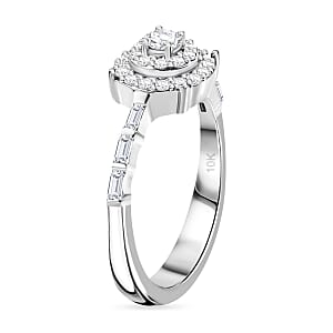 Luxoro G-H I3 Diamond 0.50 ctw Ring in 10K White Gold (Size 8.0)