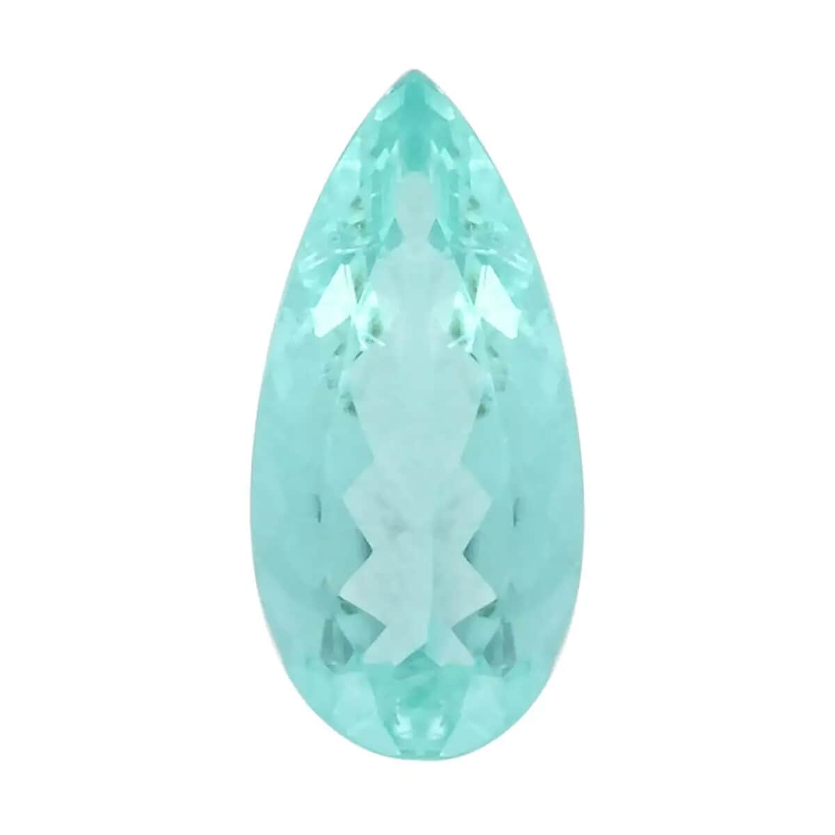 Certified & Appraised AAAA Paraiba Tourmaline (Pear 15.5x7mm) 2.63 ctw image number 0