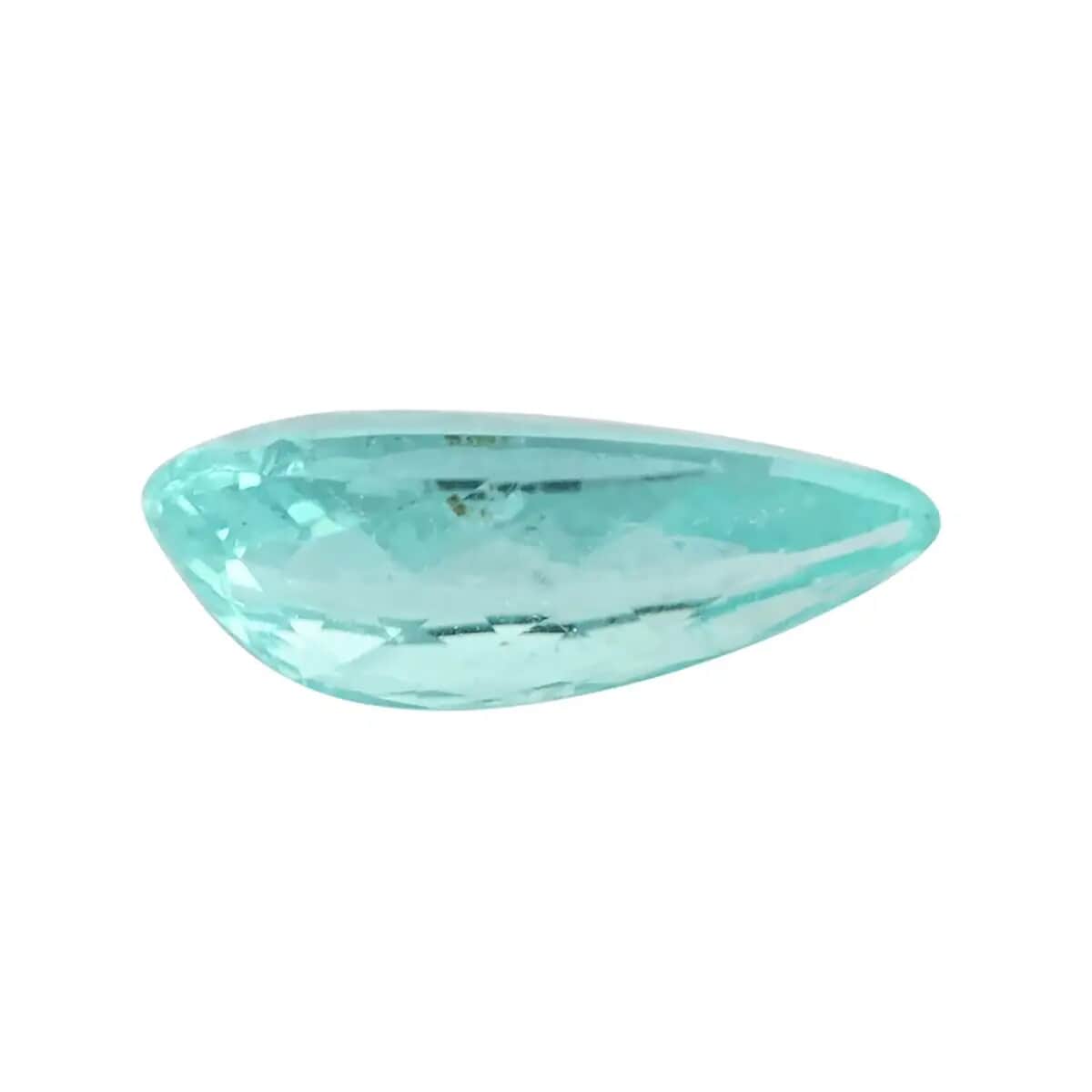 Certified & Appraised AAAA Paraiba Tourmaline (Pear 15.5x7mm) 2.63 ctw image number 2