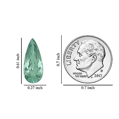 Certified & Appraised AAAA Paraiba Tourmaline (Pear 15.5x7mm) 2.63 ctw