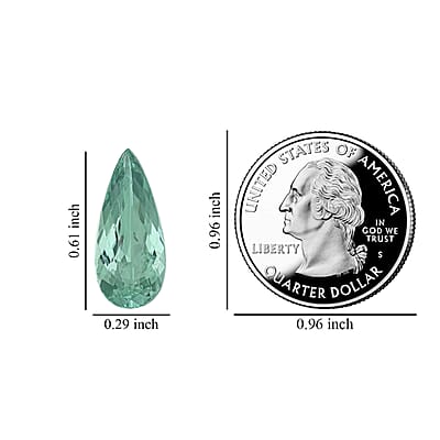 Certified & Appraised AAAA Paraiba Tourmaline (Pear 15.5x7mm) 2.63 ctw