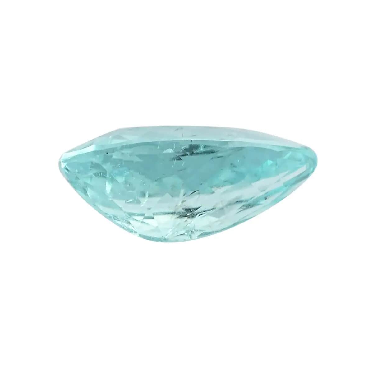 Certified & Appraised AAAA Paraiba Tourmaline (Pear 11.5x9.5 mm) 3.64 ctw image number 2