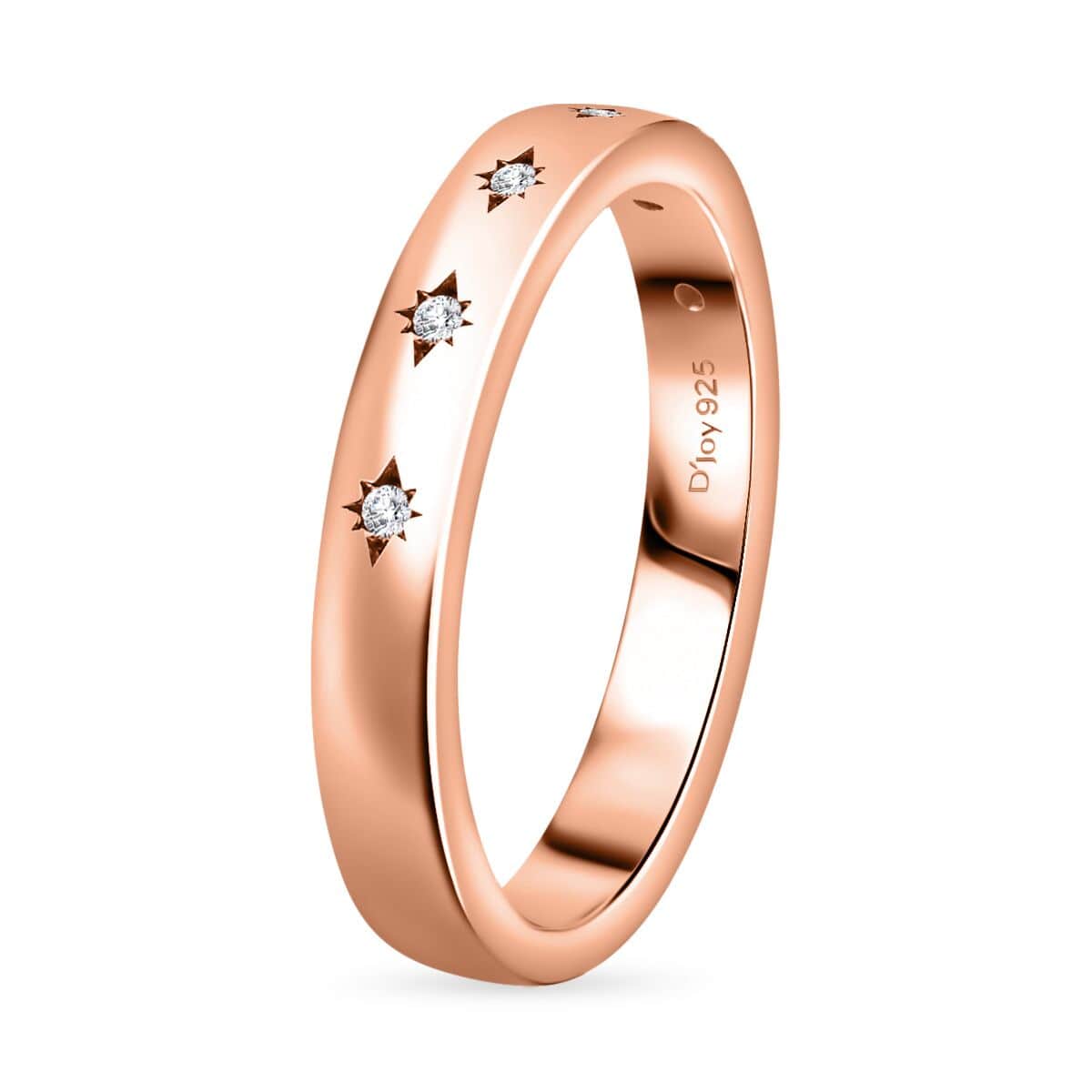 Diamond Accent Celestial Starburst Ring in Vermeil Rose Gold Over Sterling Silver (Size 6.0) image number 3