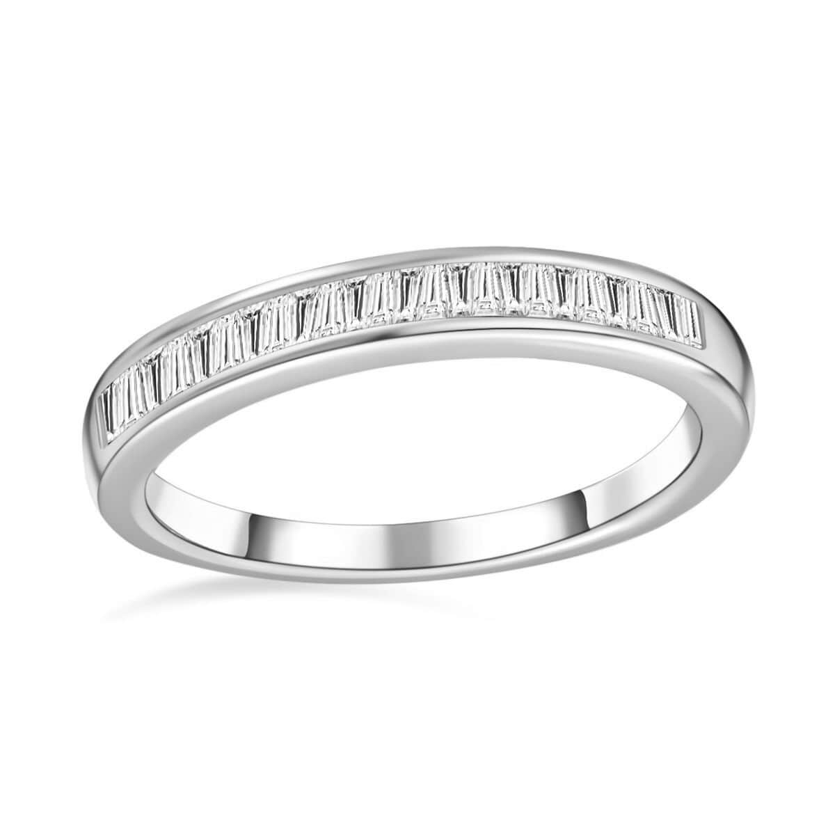 Diamond Half Eternity Band Ring in Vermeil Yellow Gold Over Sterling Silver (Size 8.0) 0.25 ctw image number 0