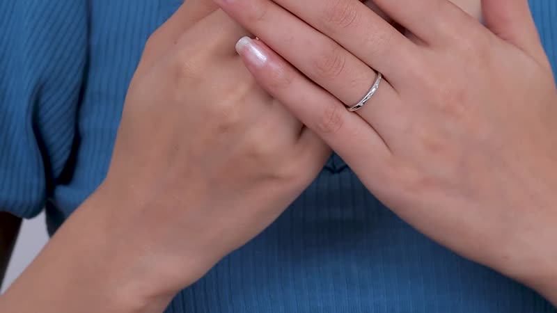 Diamond Accent Ring in Platinum Over Sterling Silver (Size 6) 0.05 ctw