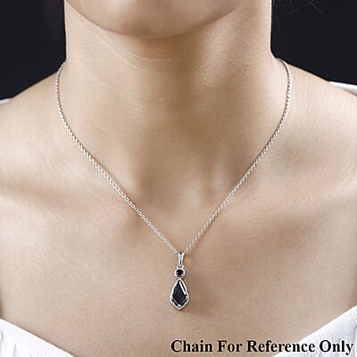 Brazilian Smoky Quartz Pendant in Platinum Over Copper 1.35 ctw