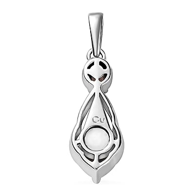Brazilian Smoky Quartz Pendant in Platinum Over Copper 1.35 ctw