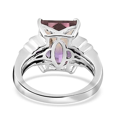 AAA Anahi Ametrine and Multi Gemstone Ring in Platinum Over Sterling Silver (Size 10.0) 5.90 ctw