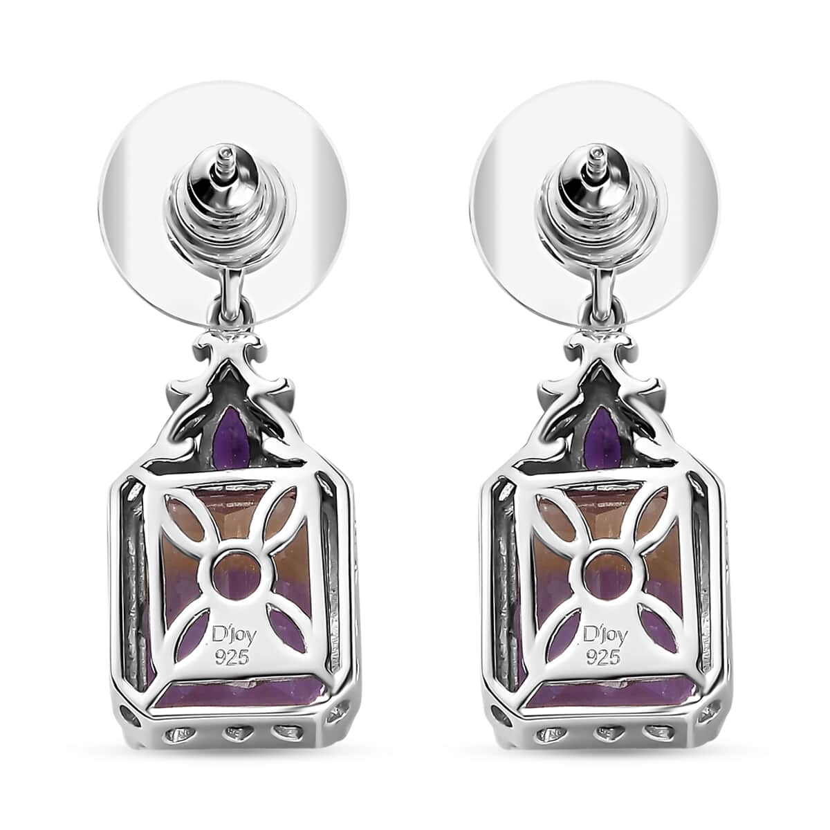 AAA Anahi Ametrine and Multi Gemstone Dangle Earrings in Platinum Over Sterling Silver 13.75 ctw image number 4