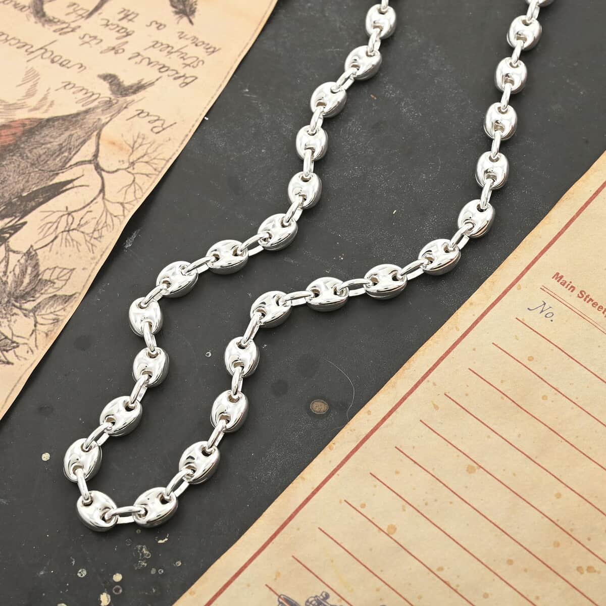 Sterling Silver Necklace 20 Inches 20.80 Grams image number 1