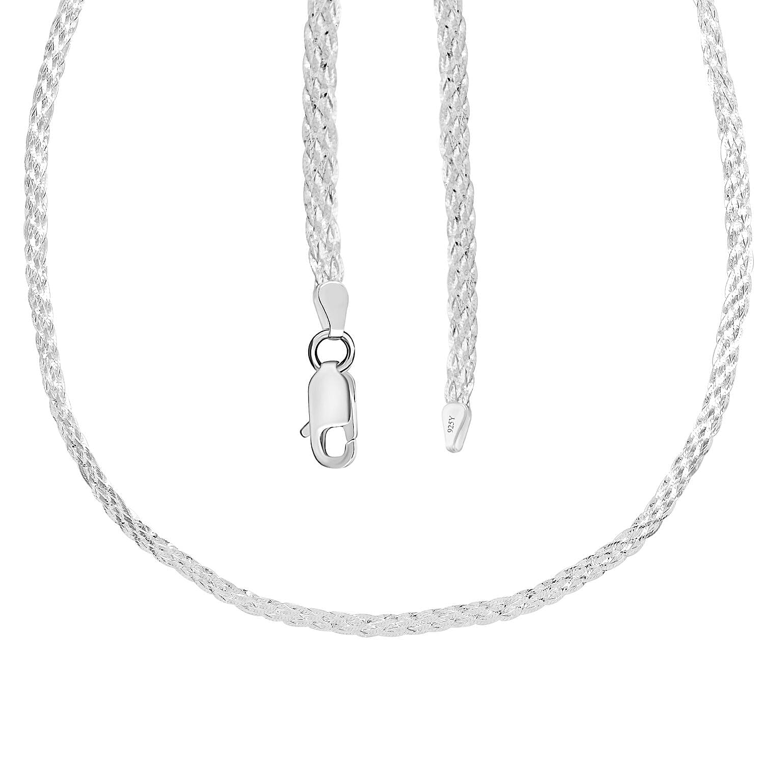 Sterling Silver Necklace 24 Inches 10 Grams