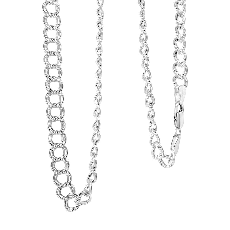 Sterling Silver Necklace 20 Inches 15.60 Grams