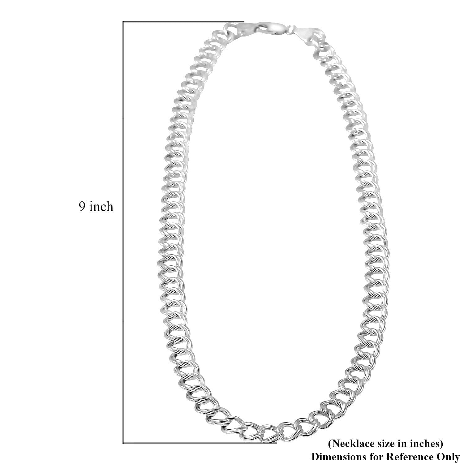 Sterling Silver Necklace 20 Inches 15.60 Grams