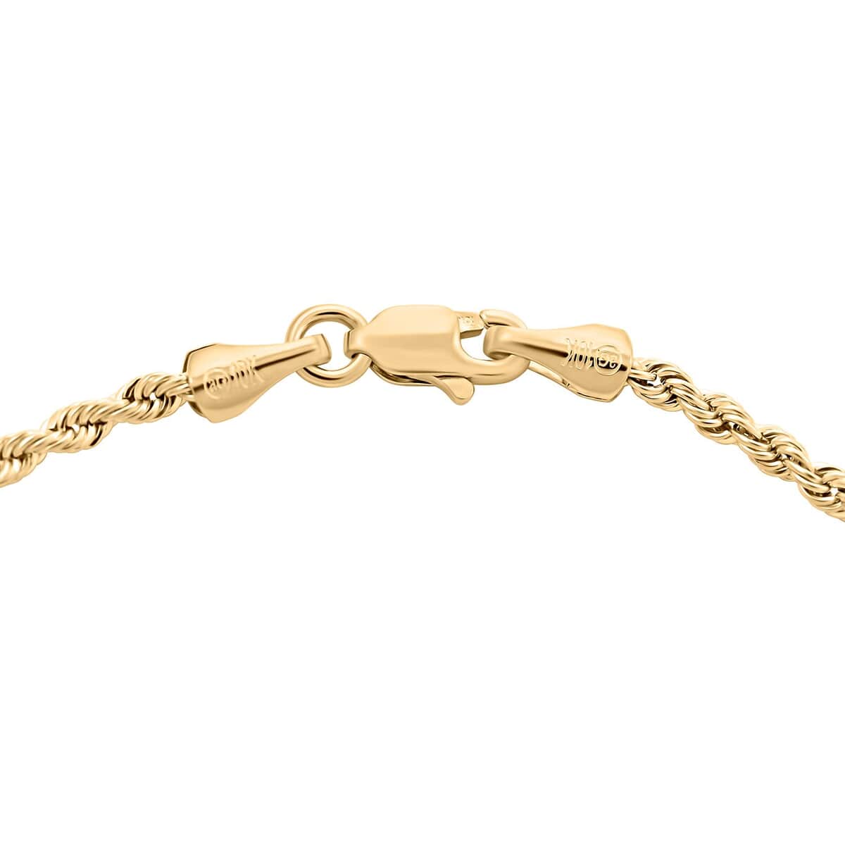 10K Yellow Gold 2.1mm Quint Rope Bracelet (7.00 In) 1.20 Grams image number 3