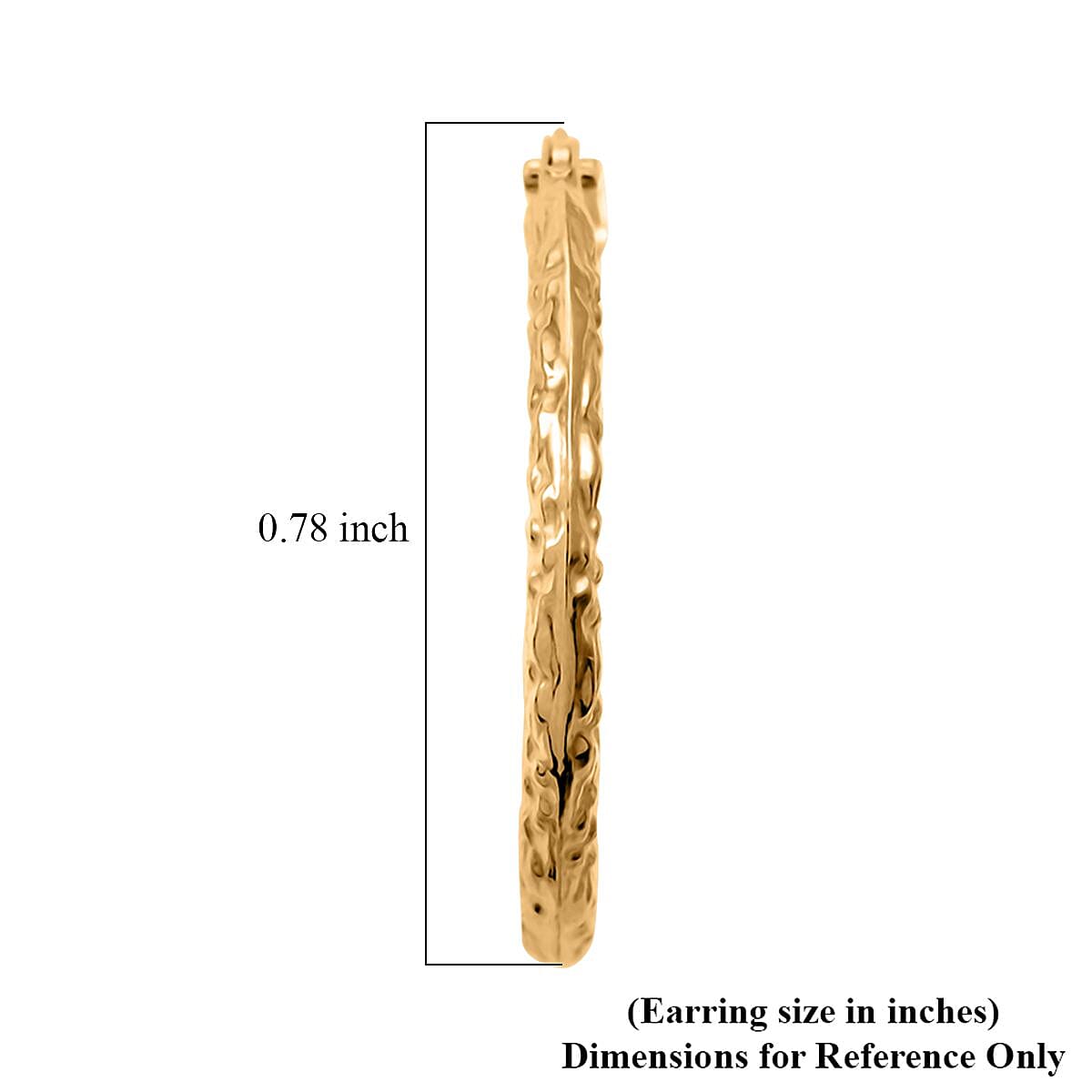 14K Yellow Gold Hoop Earrings 0.50 Grams image number 4