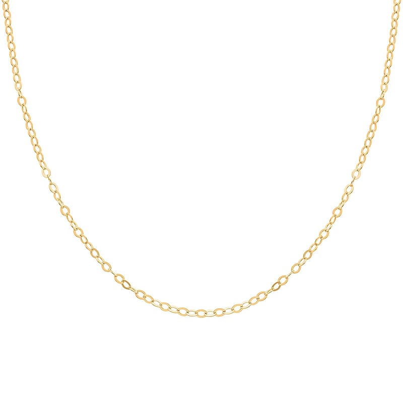 14K Yellow Gold Over Sterling Silver Adjustable Link Chain Necklace 24 Inches 2.80 Grams