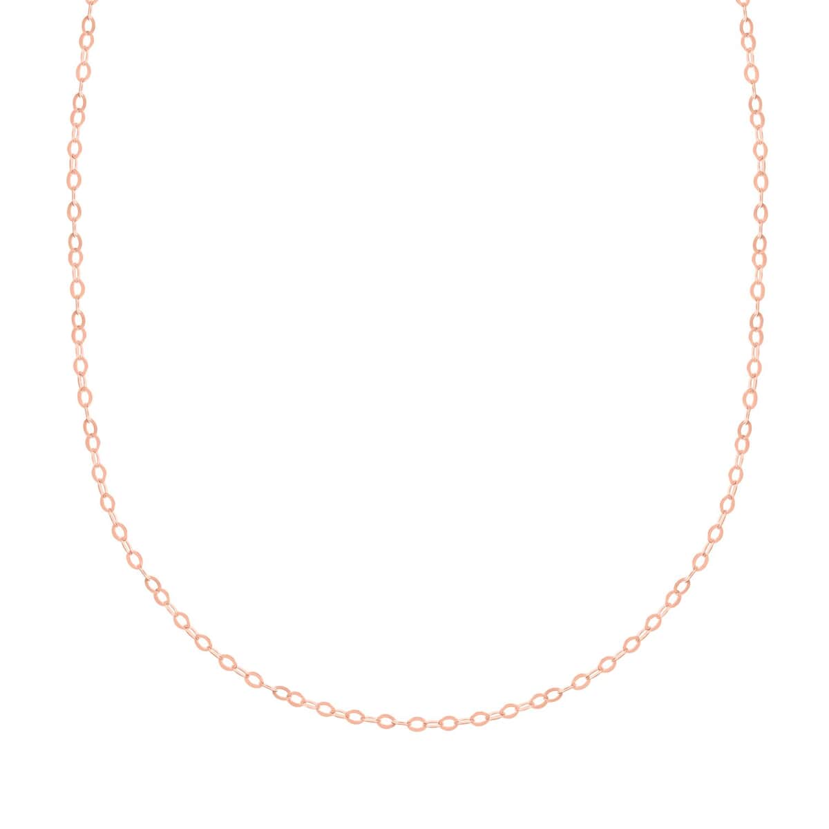 14K Rose Gold Over Sterling Silver Adjustable Link Chain Necklace 24 Inches 2.80 Grams image number 0